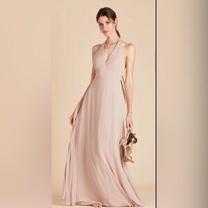 Birdy Grey MONI Convertible Dress Chiffon Taupe Large NEW NWT BRIDESMAID WEDDING